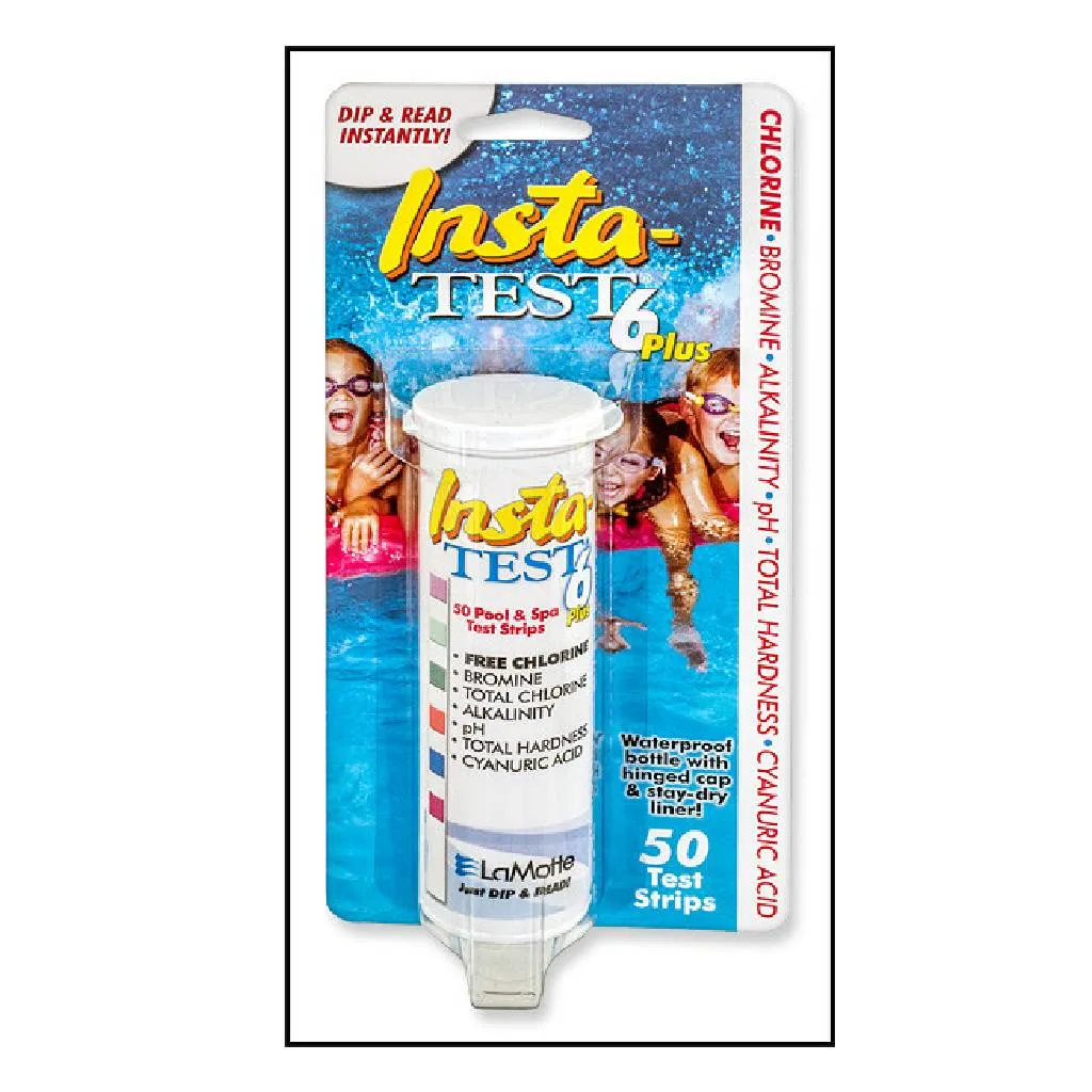[CHM-3028BC12] LAMOTTE INSTA-TEST 6 PLUS TEST STRIPS - 50CT